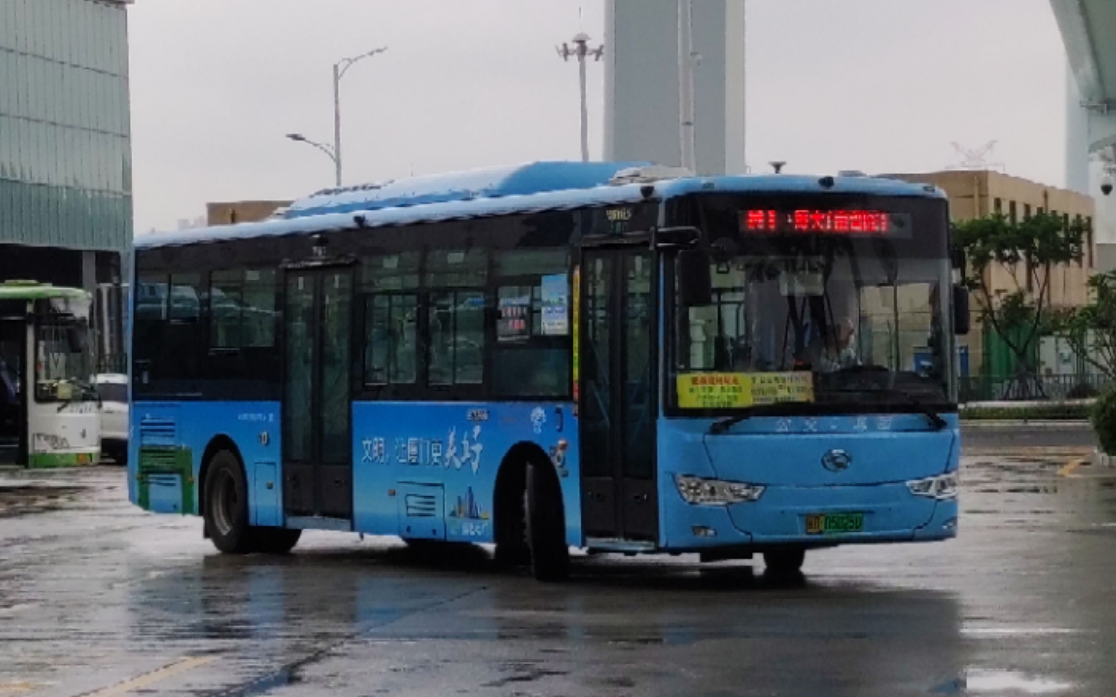 【雨景】【新模板】厦门公交m1路pov(邮轮母港公交场站=厦大(南普陀))