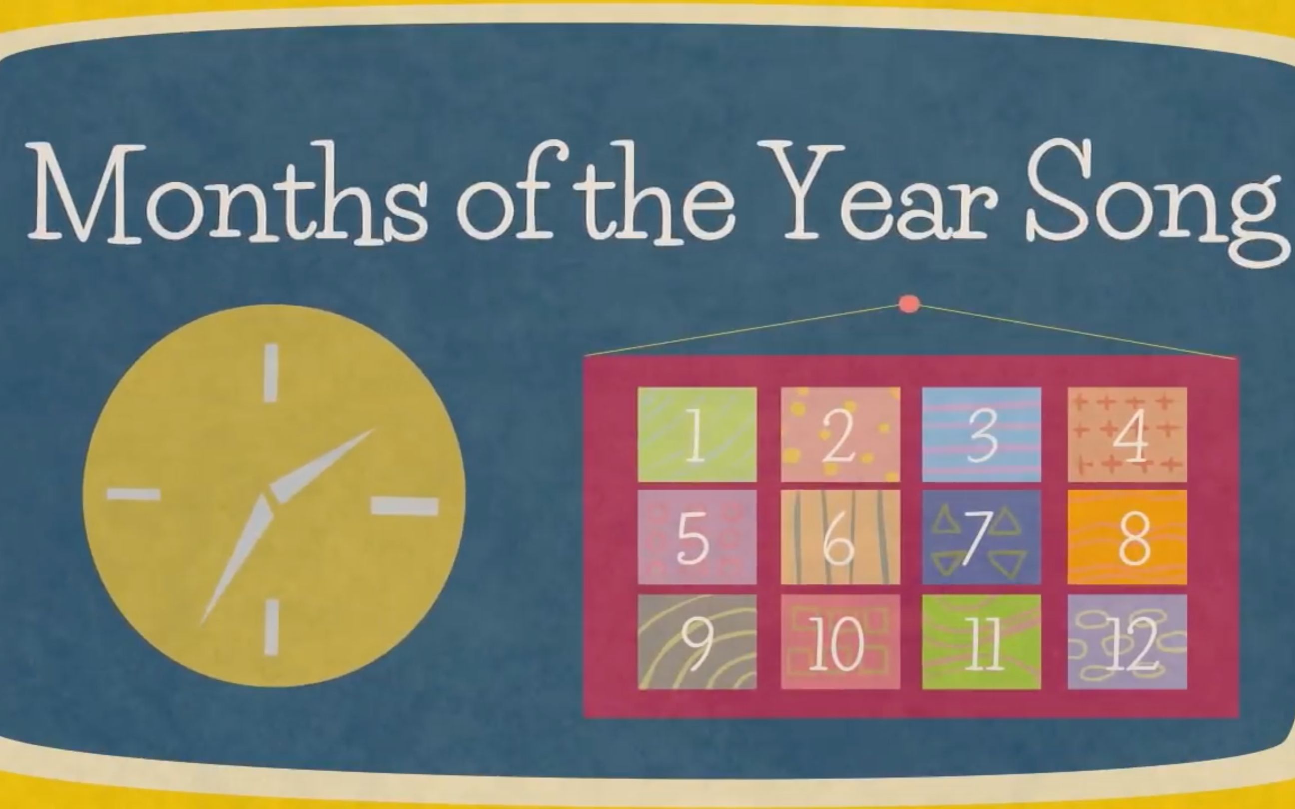 英文字幕一年中的月份歌thesingingwalrus会唱歌的海象儿童英语歌曲