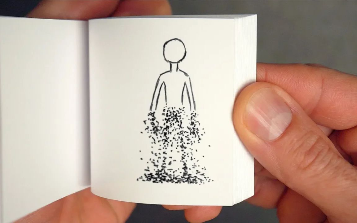 如何实现翻书动画中人物灰飞烟灭的效果