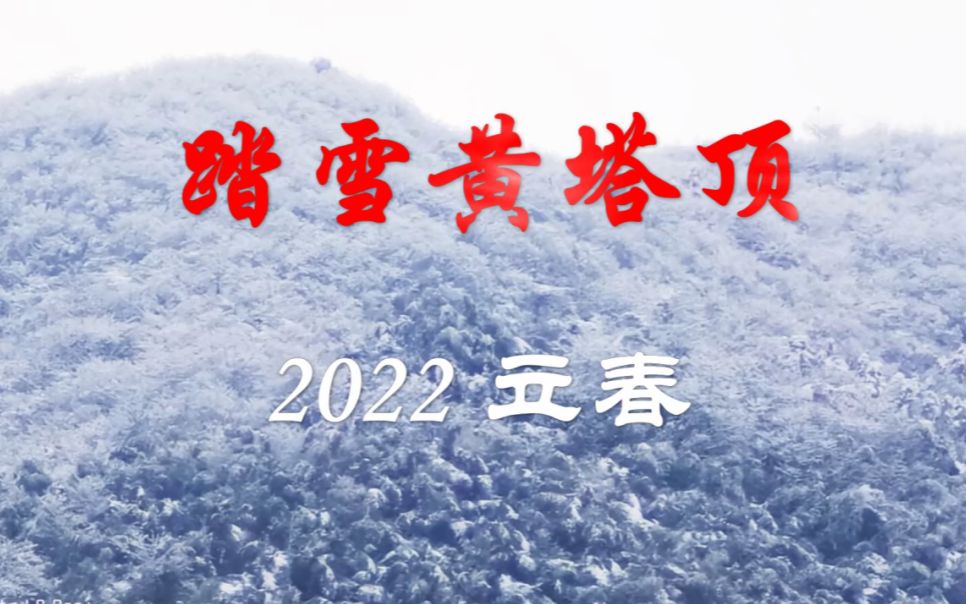 2022年立春踏雪黄塔顶哔哩哔哩bilibili