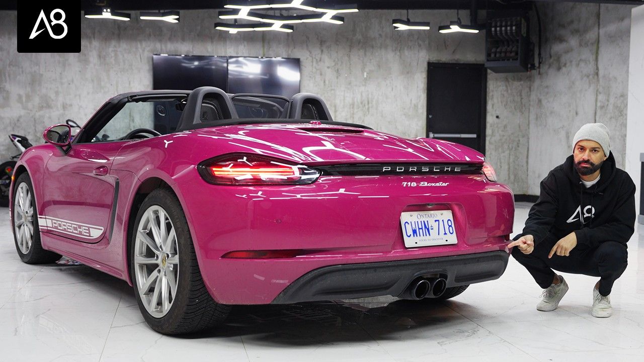 保时捷 porsche boxster 芭比粉你爱了吗