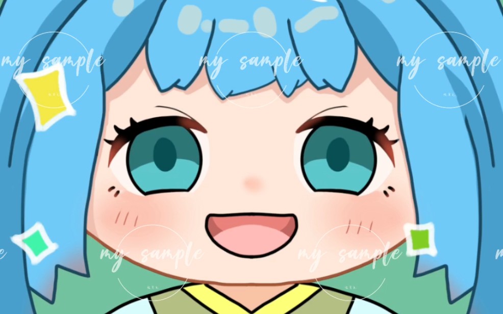 [q版大头],指绘头像.
