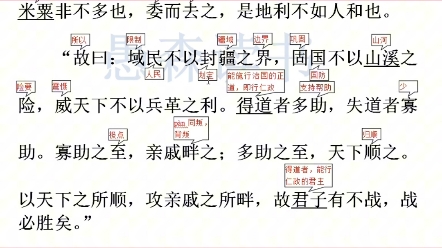 [图]《得道多助失道寡助》天时不如地利，地利不如人和