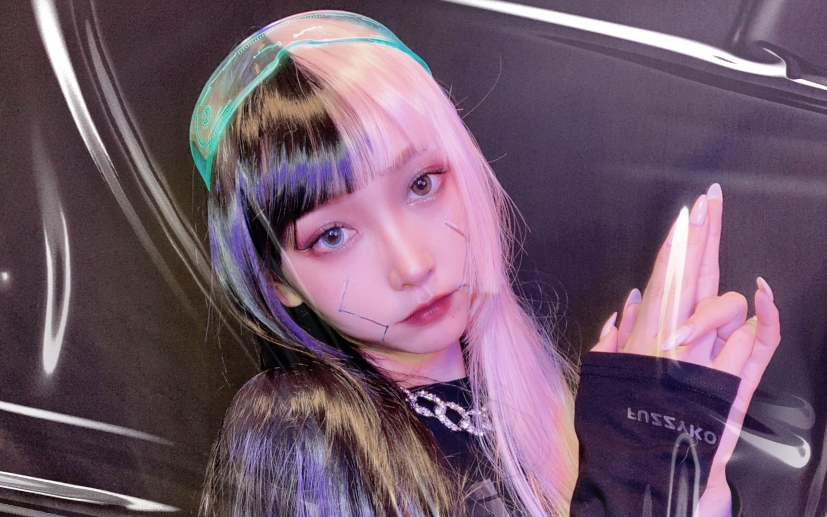 赛博朋克 no.2077 妆容 |  真人捏脸 !在线仿妆!