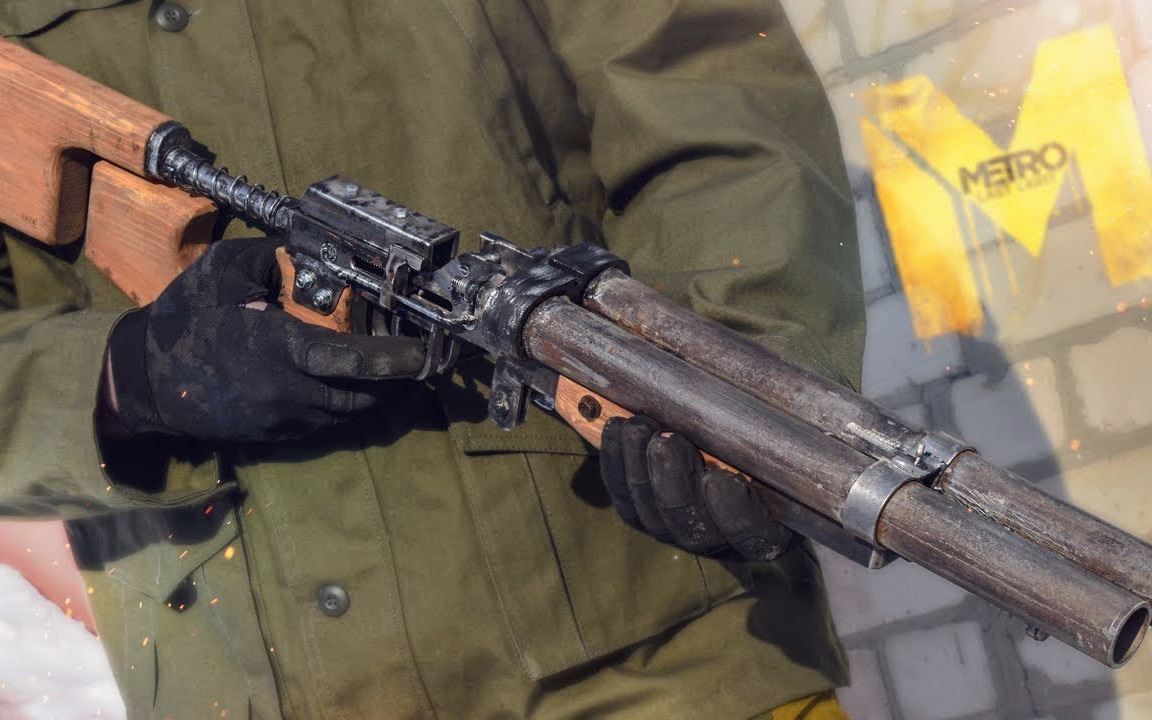 【手工帝】如何自制《地铁》系列的双筒霰弹枪