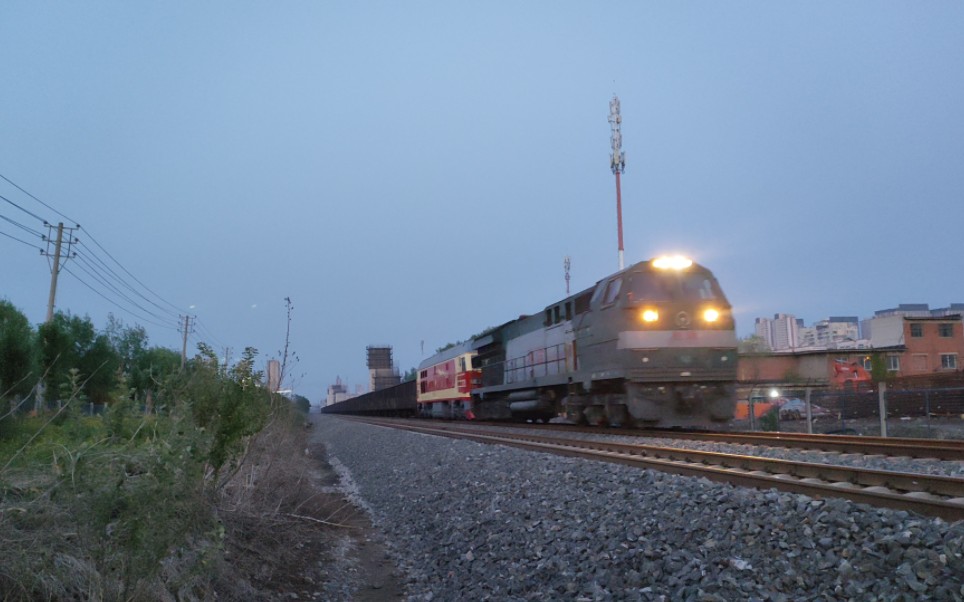 [回送df4dz]沈吉线上行24530次货物列车本务沈局吉段hxn5 0549回送沈