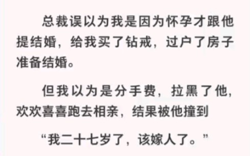 总裁买钻戒过户房子后我立马欢喜跑去相亲,结果被他撞到!《跑路去相亲》哔哩哔哩bilibili