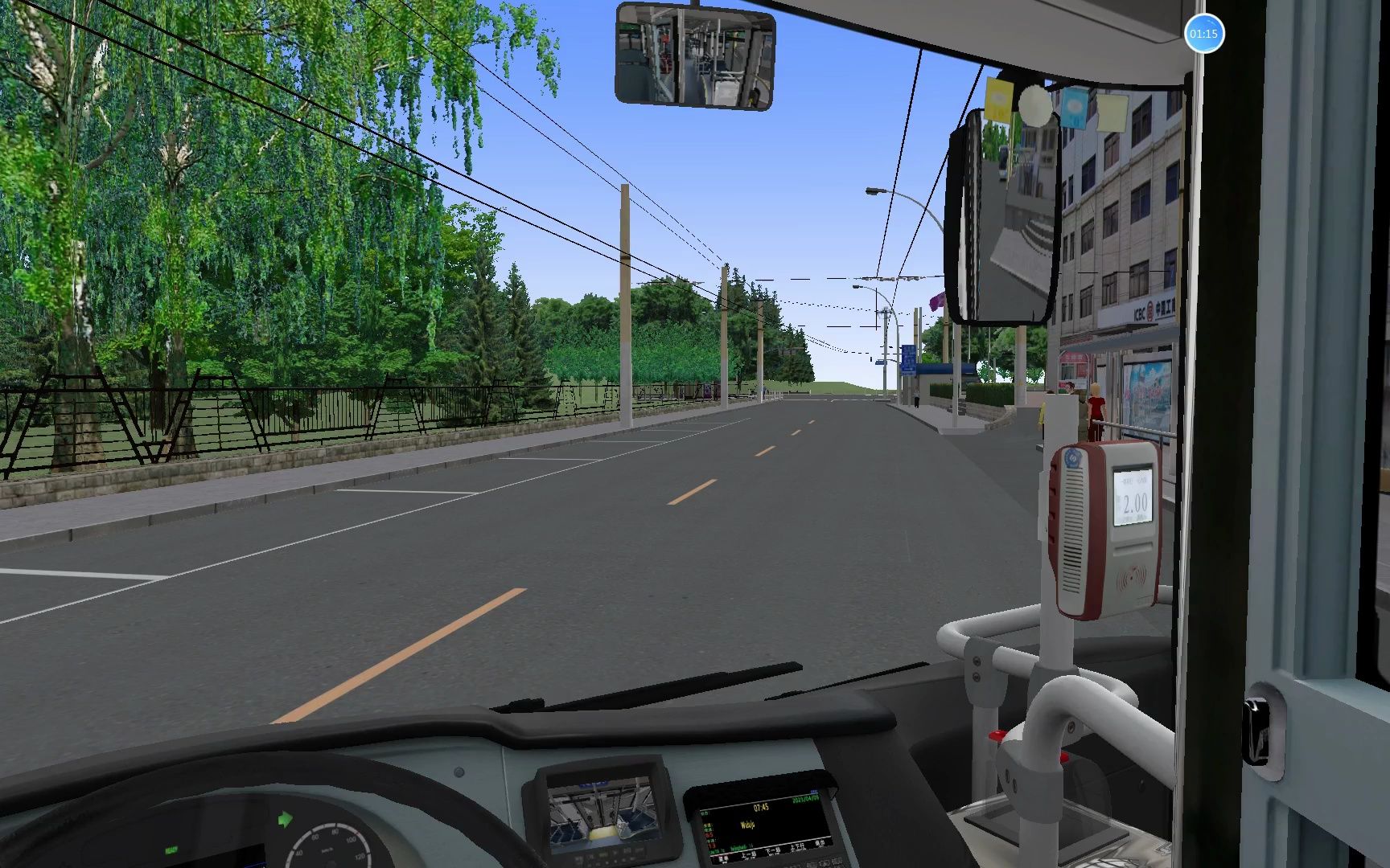 好久没更新了 巴士模拟2:驾驶bjd-wg120fl在104路上飙车