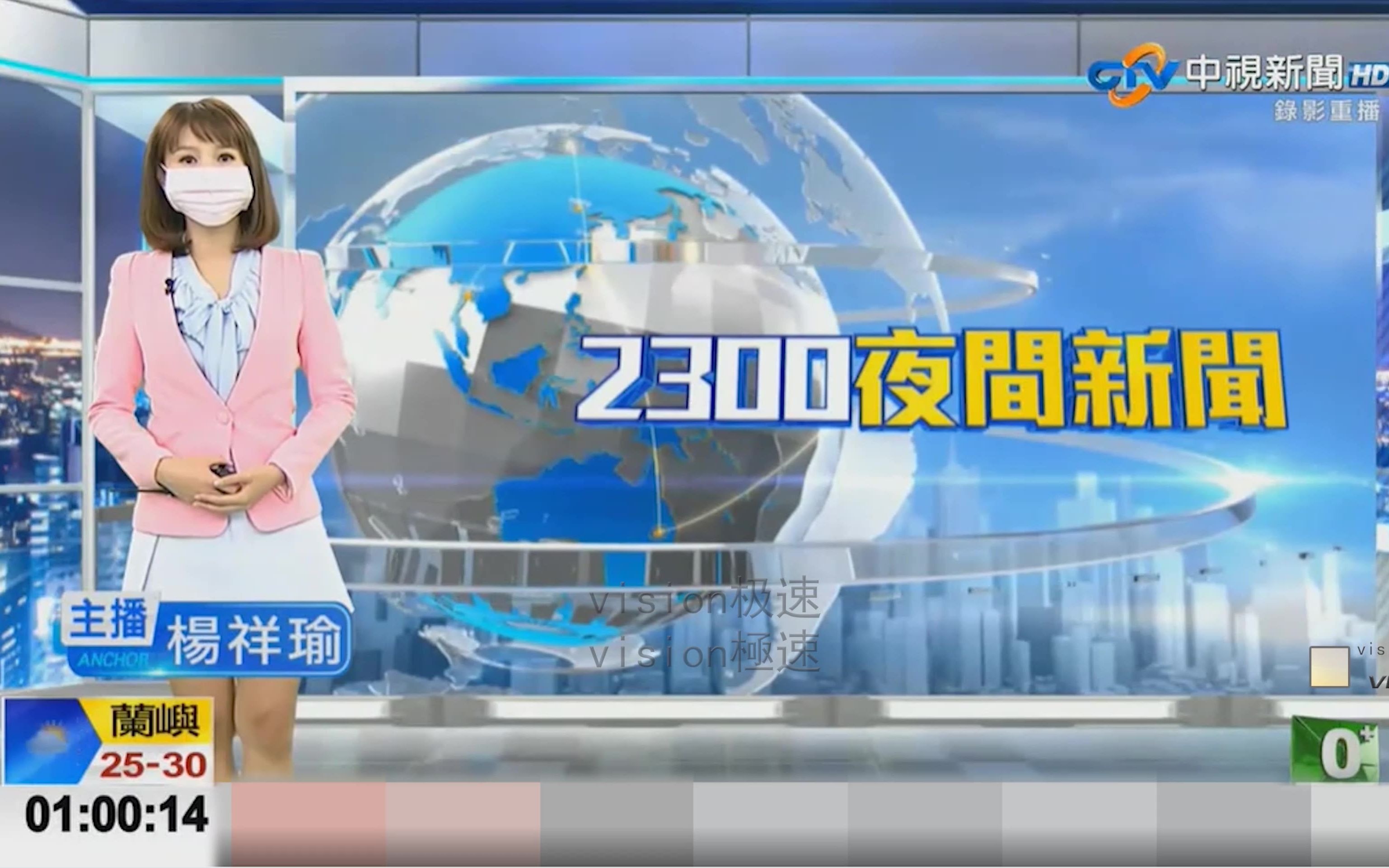 [图]中国台湾中视新闻台 2300夜间新闻 片头 2021.8.27