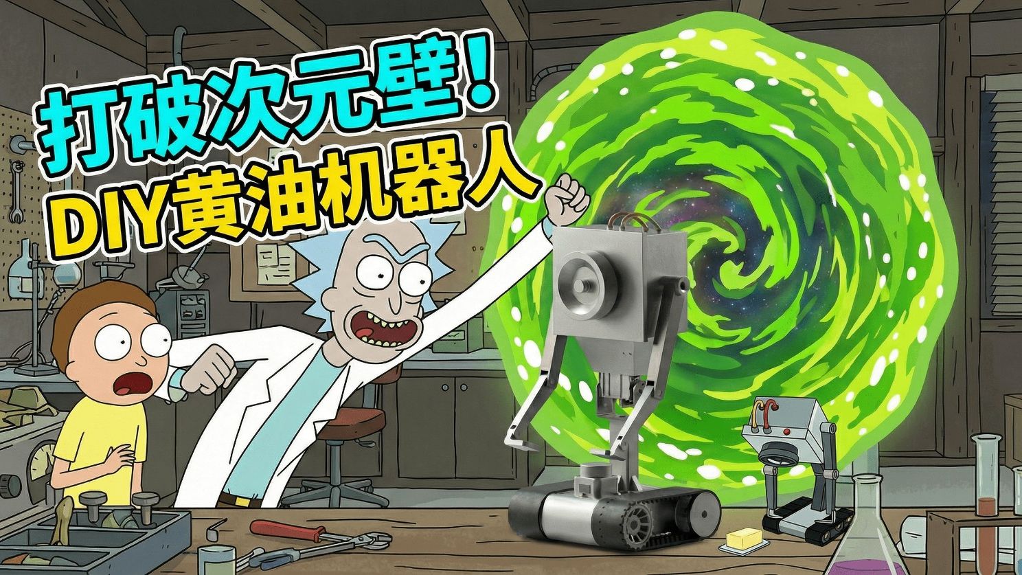 全球首发!瑞克和莫蒂 专属定制黄油机器人! · 投稿封面