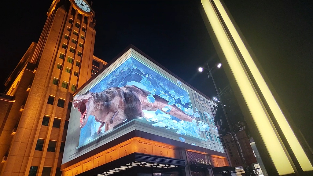 7.21周日,北京王府井街道步行街,晚上的美景.