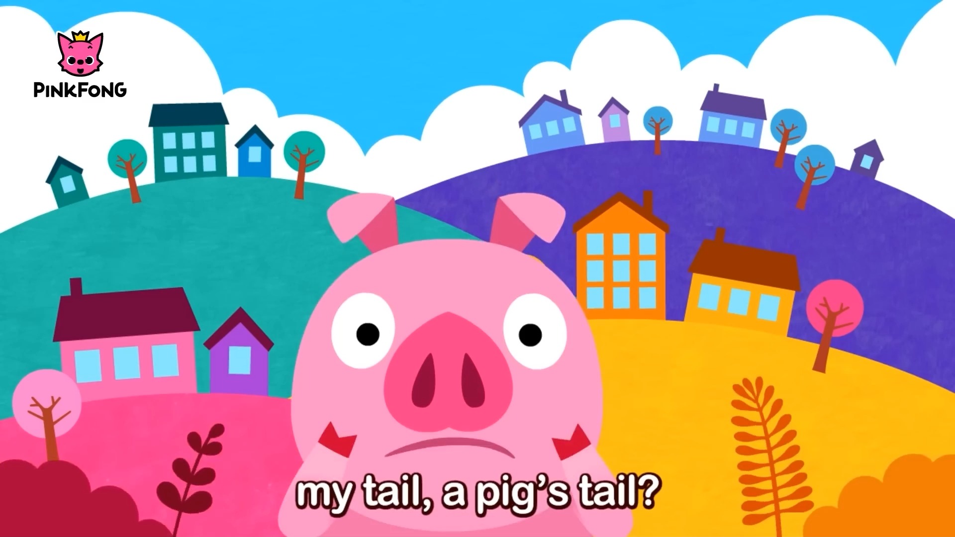ever see my tail pinkfong英语启蒙歌曲 童谣 英文启蒙儿歌 动画片