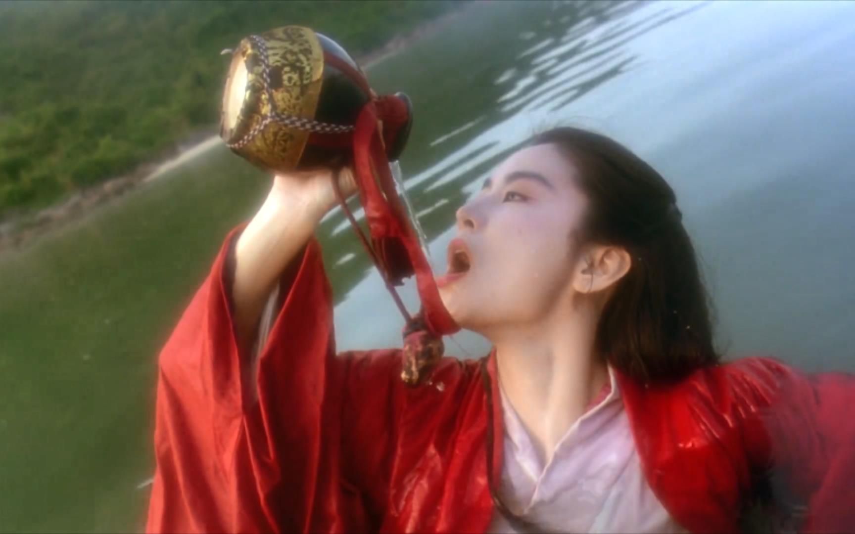 港片最精彩的片段之一,林青霞喝酒