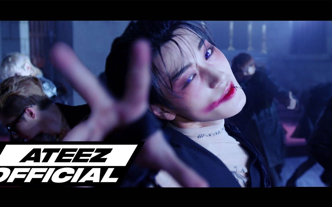 [图]【官方/MV】ATEEZ-'THE BLACK CAT NERO' Halloween Performance Video