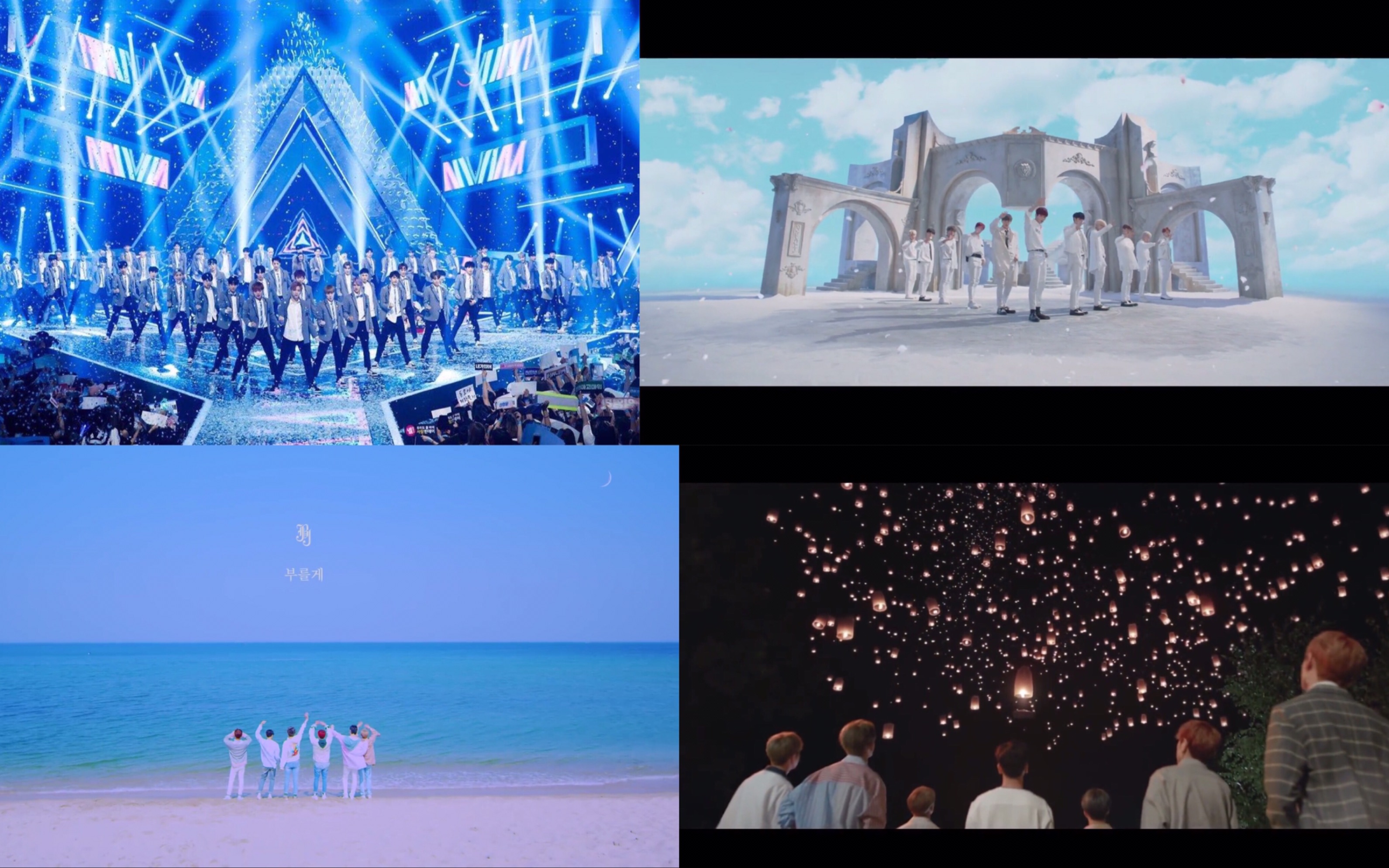 produce101s2开播二周年202系列限定男团的最后一支mvwannaonerain