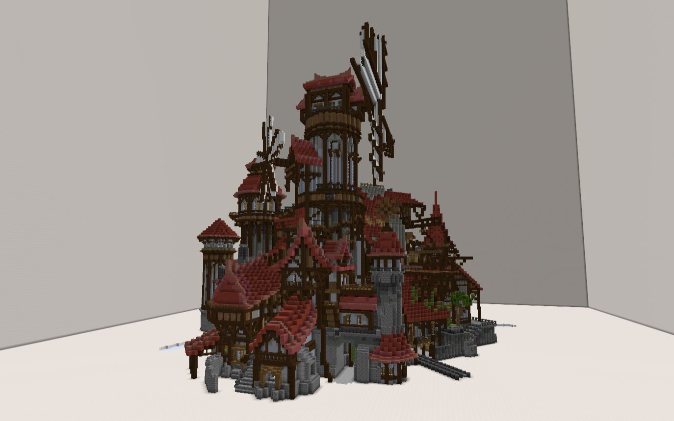 【minecraft】中世纪x蒸汽朋克,更中世纪的房屋,建筑思路教程.