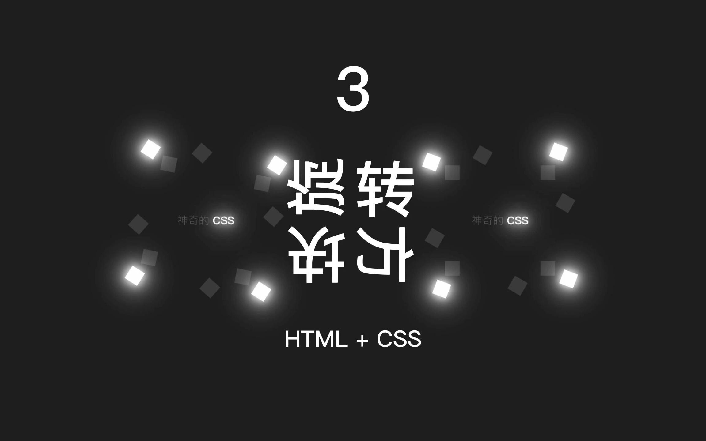 3  旋转方块动画(HTML+CSS)哔哩哔哩bilibili