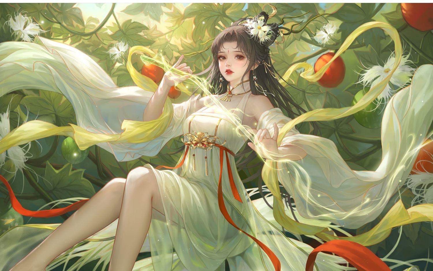 中草药拟人插画丨栝楼