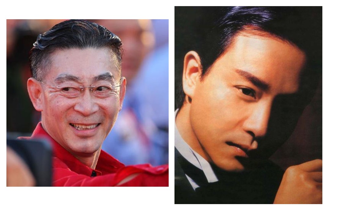 六小龄童与张国荣签名对比