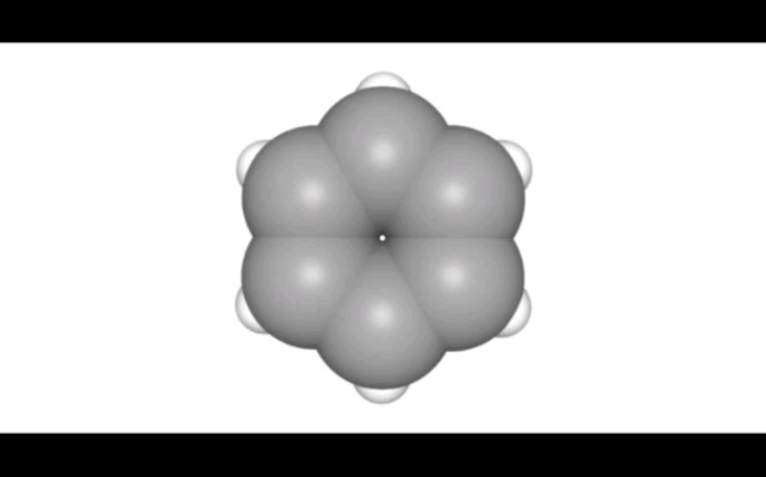 苯填充模型旋转大概一分钟