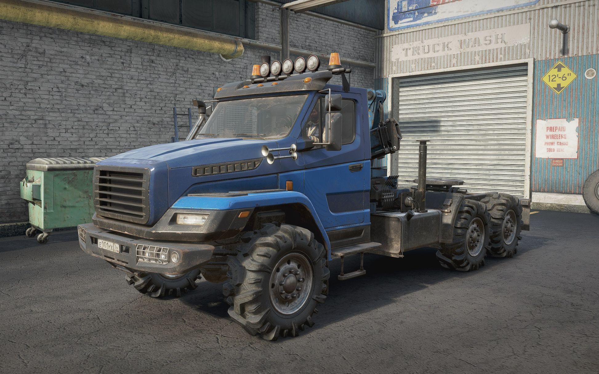 【雪地奔驰】邓肯湾 检修站建设 沃龙格拉德 半挂运输车 六驱卡车的