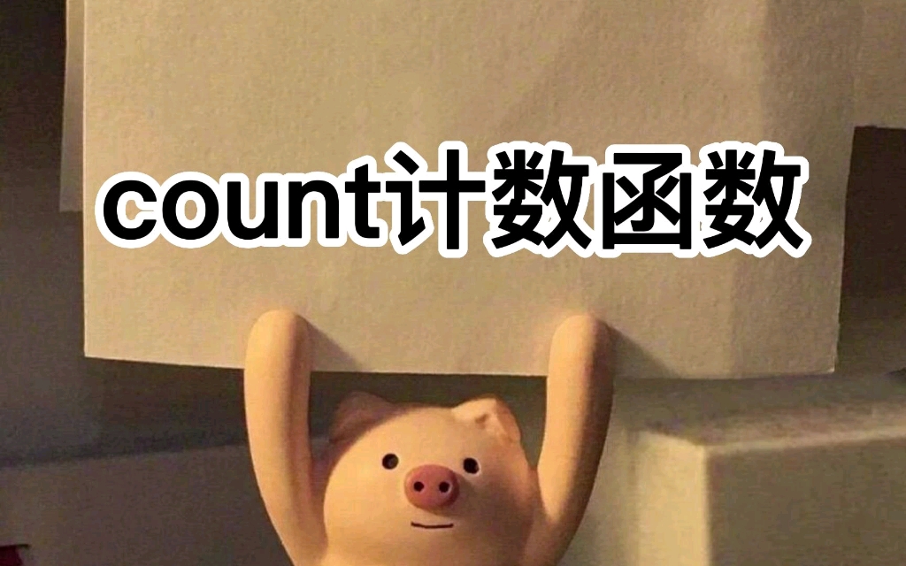 count计数函数哔哩哔哩bilibili