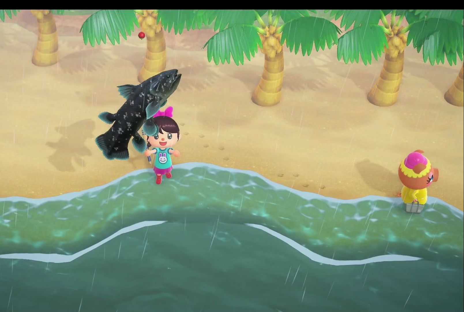 【动物森友会】 雨天适合钓矛尾鱼