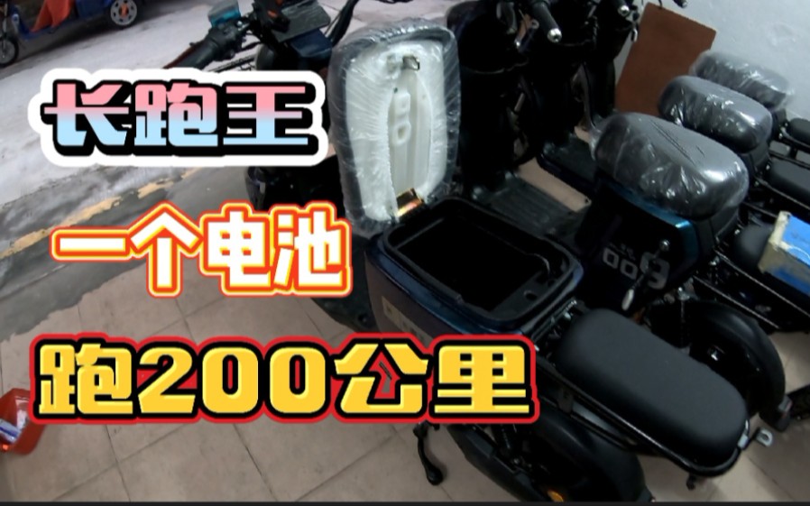 [图]放一块电池就能跑200公里的电动车，真是长跑王，外卖小哥的福音