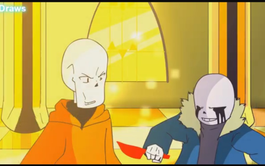 sans vs underswap!papyrus