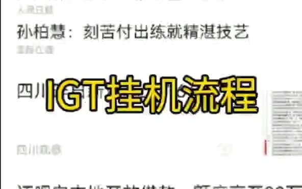 igt自动挂机软件使用教程流程哔哩哔哩bilibili