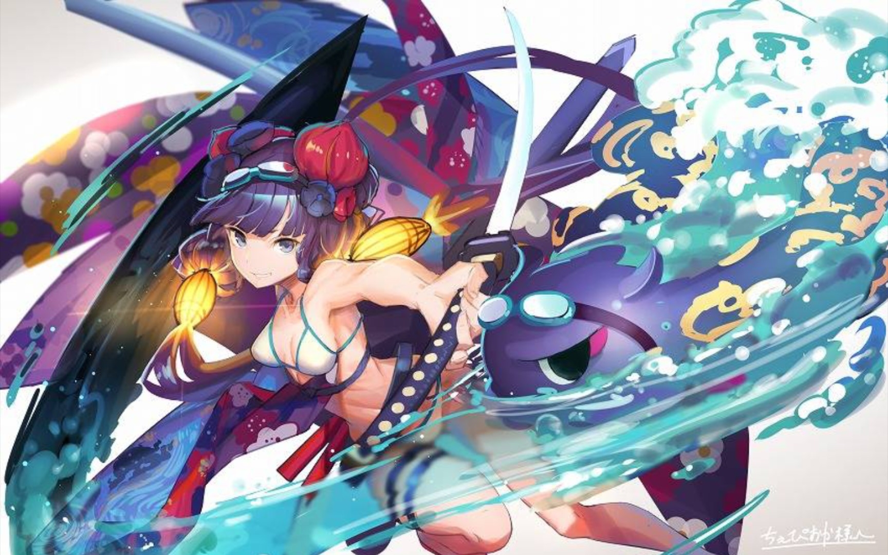 [fgo国服]倍卡泳装北斋3t泳装高难