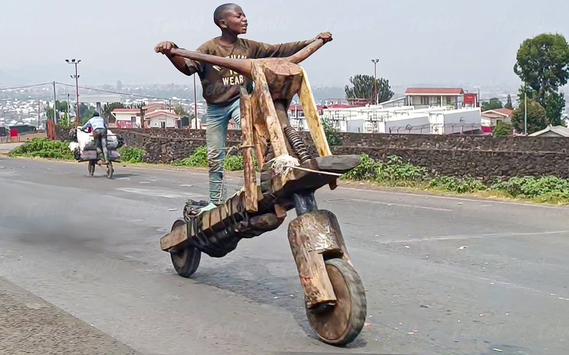 刚果木板车图片
