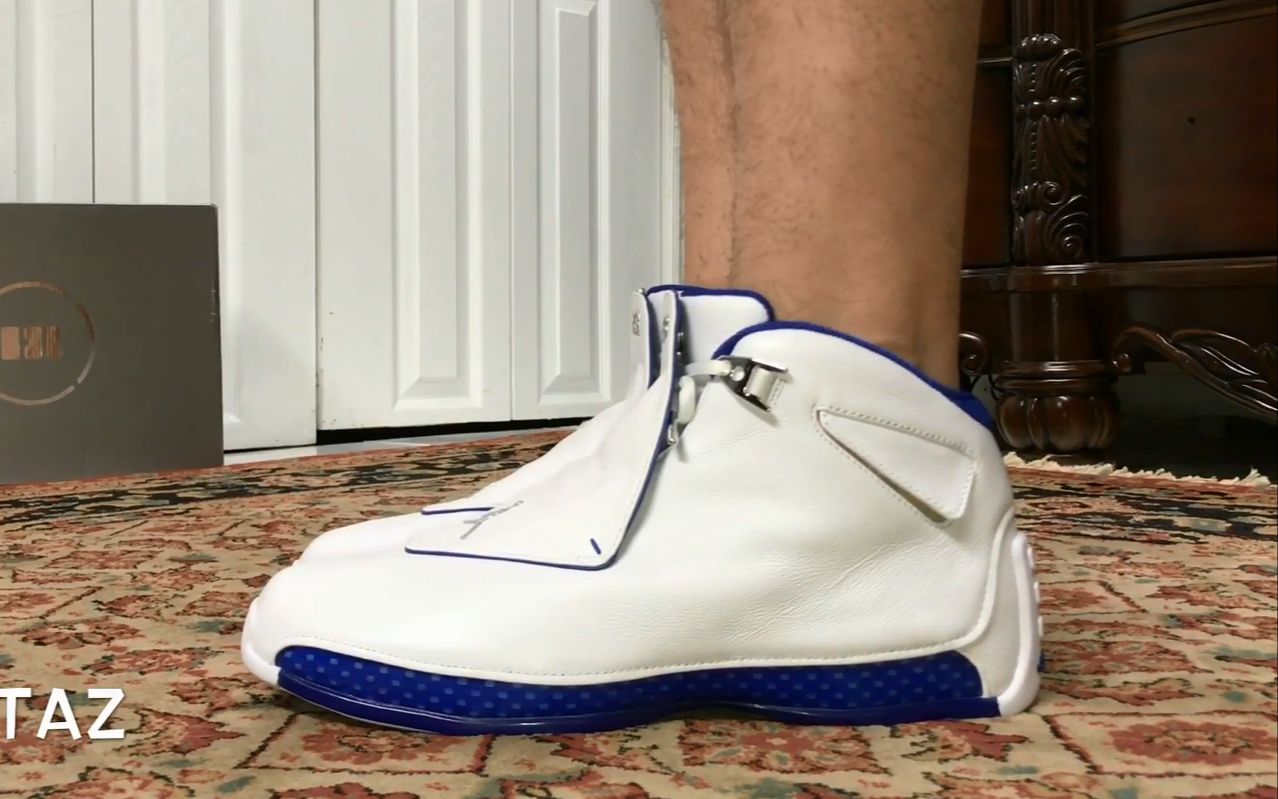 air jordan 18 aj18 白蓝 全明星 篮球鞋 aa2494-106_哔哩哔哩_bili