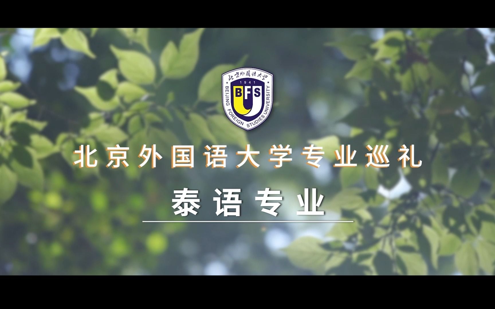 北外专业巡礼 | 泰语专业介绍哔哩哔哩bilibili