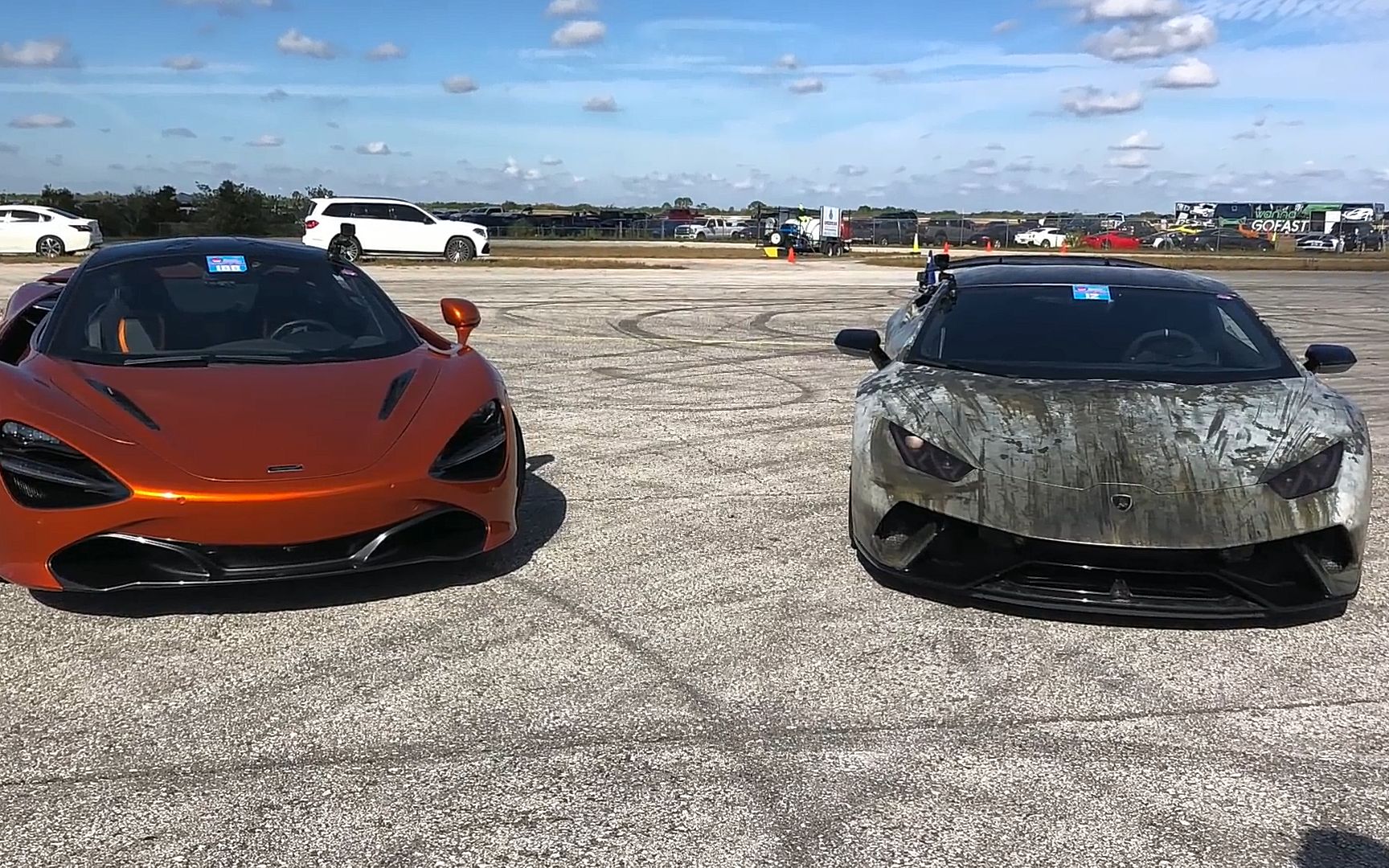 [dragtimes]迈凯伦720s vs 850hp 机械增压 兰博基尼huracan