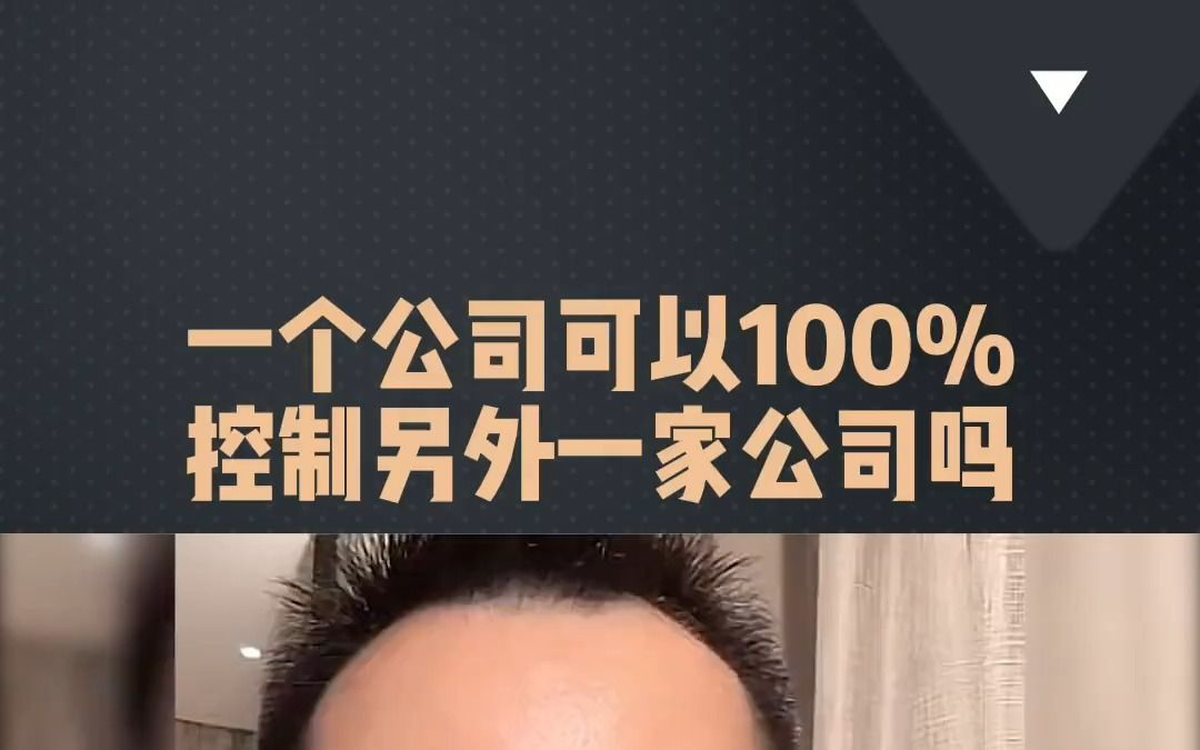 一个公司可以100%控制另一家公司吗哔哩哔哩bilibili