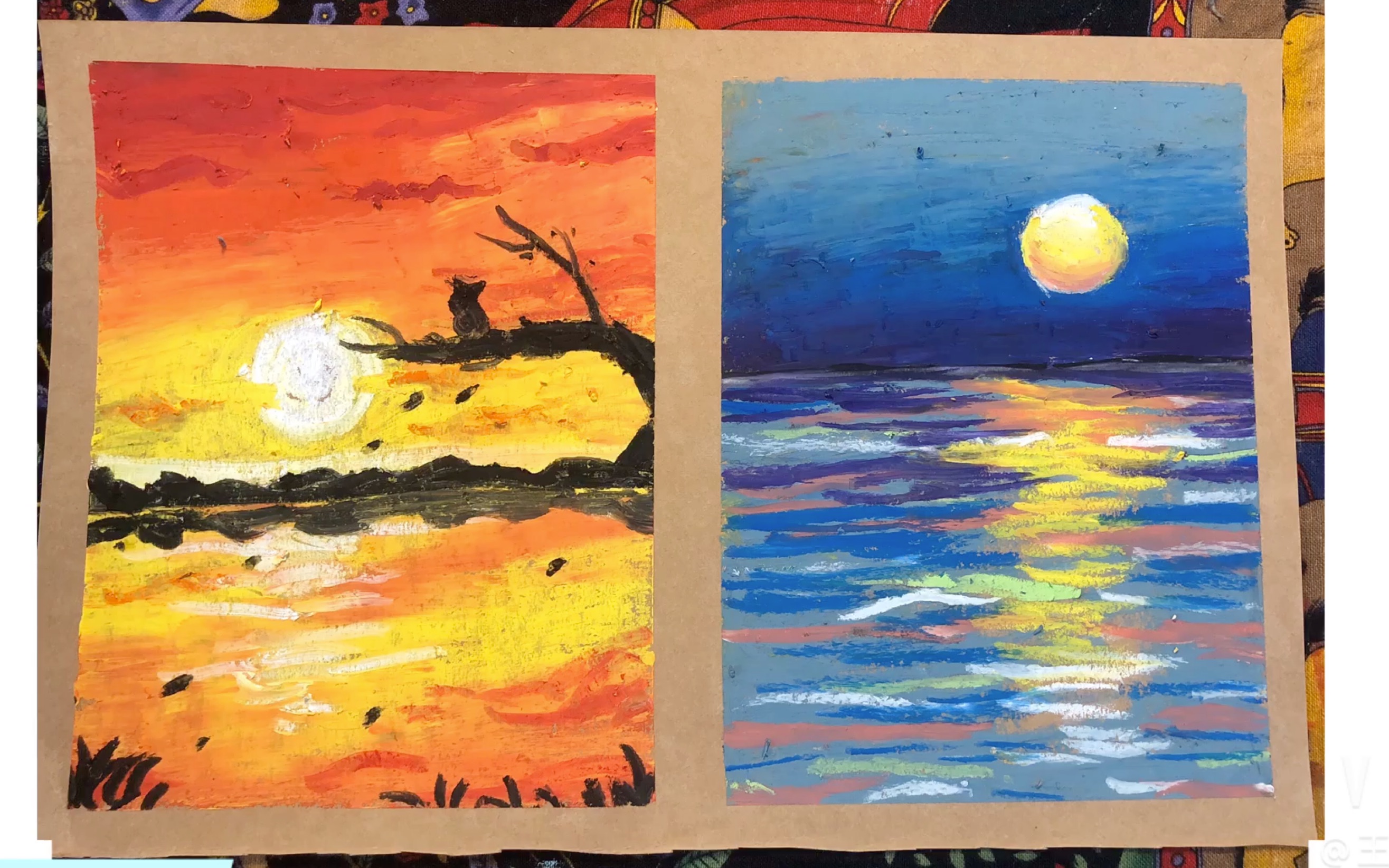 油画棒小圆老师的油画棒初级入门教程1