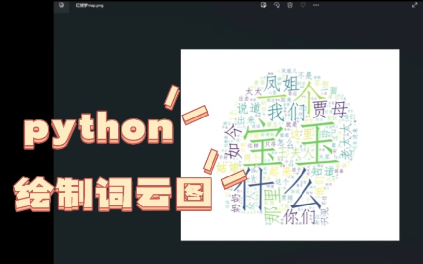 Python教程|超简单!新手小白也能用Python制作词云图!!哔哩哔哩bilibili