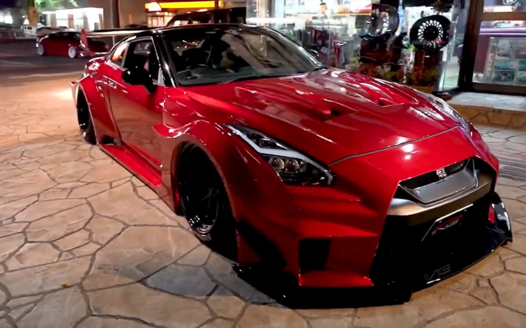 libertywalk 自由步改装,火红的低趴宽体gtr r35_哔哩哔哩_bilibili