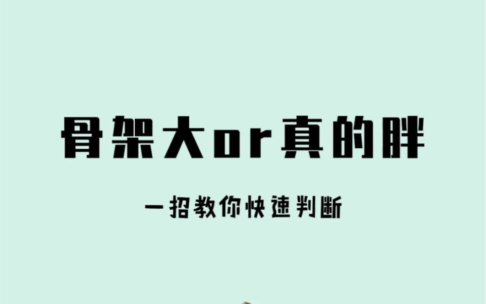 如何判断自己是骨架大还是骨架小哔哩哔哩bilibili