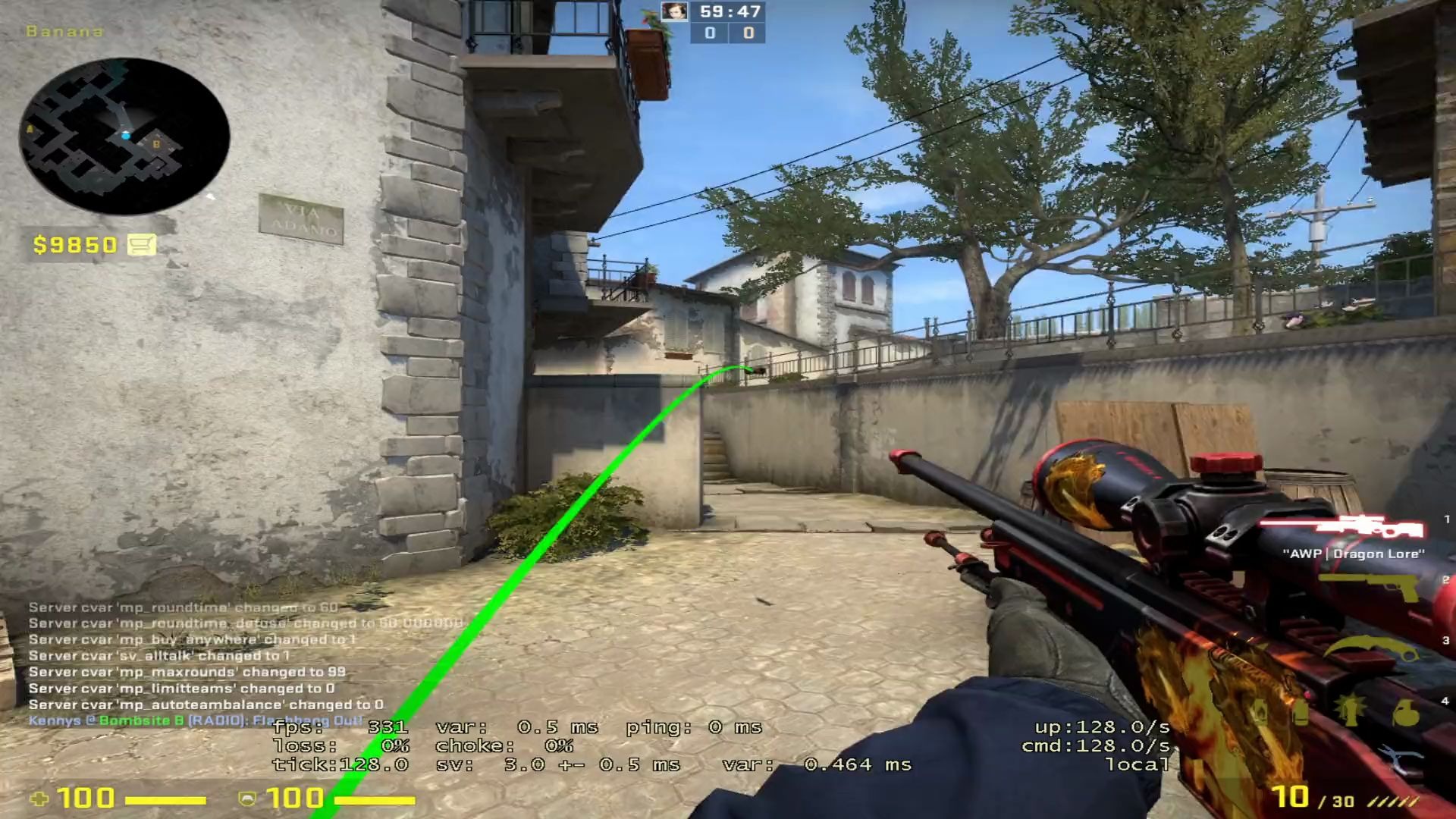 csgo 白给小镇 ct b点的闪