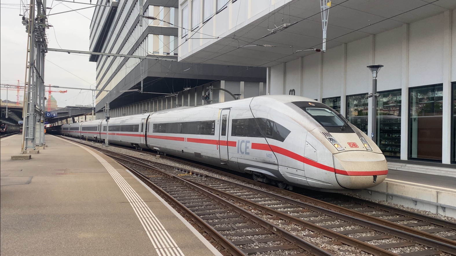 德国联邦铁路ice-4高速动车组ice4次hamburg hbf汉堡方向列车瑞士