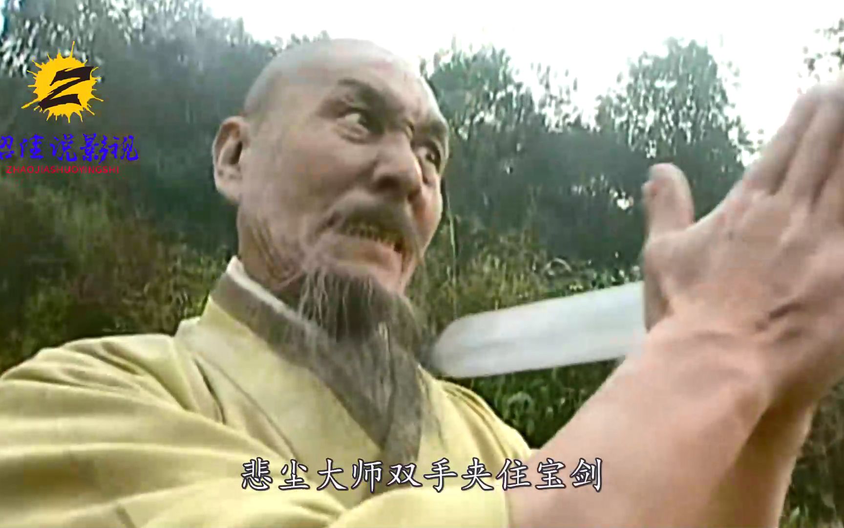 大师为保护人证,与歹徒展开激战,空手夺白刃能否成功?