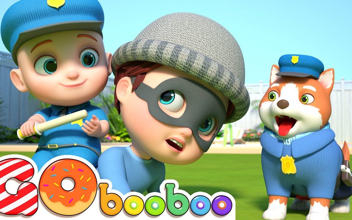 [图]【GoBooBoo英文儿歌】Police Officer Song 30 Minutes +More Kids Songs And Nursery Rhymes