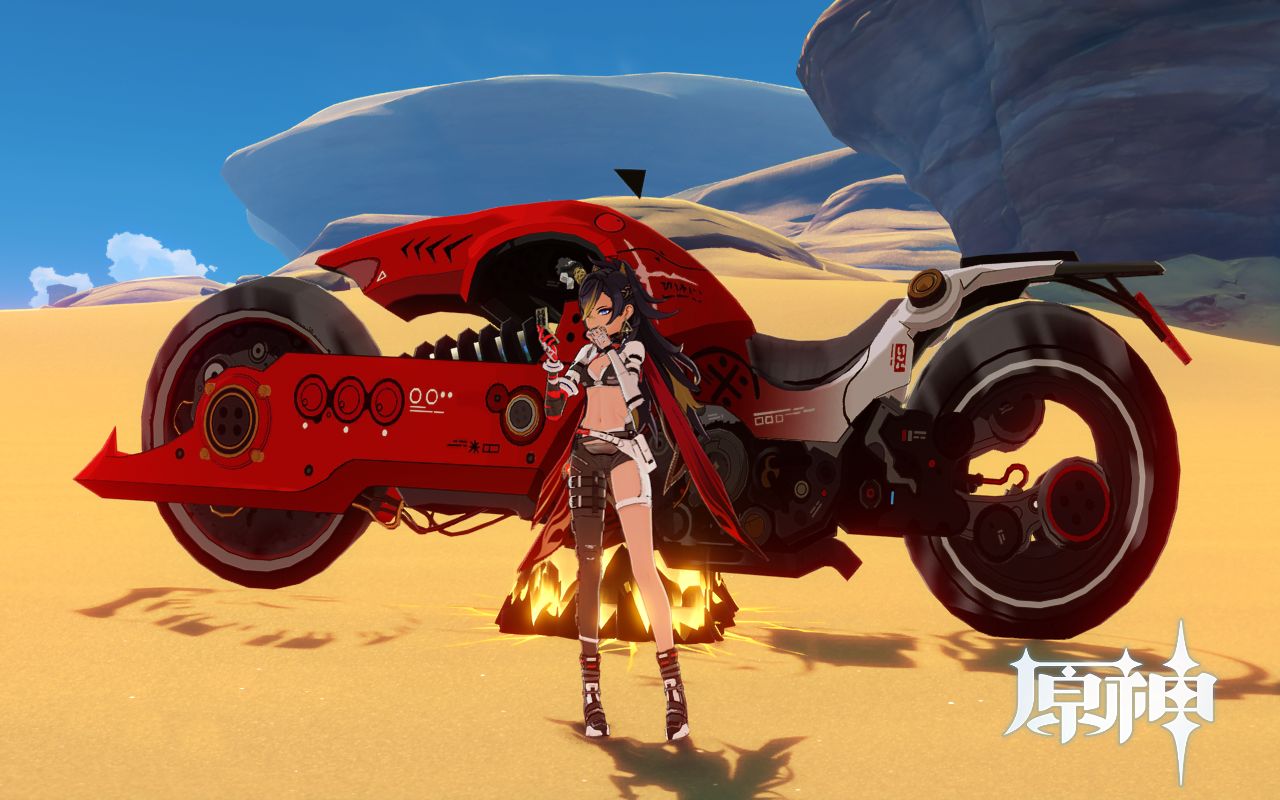 原神皮肤:迪希亚白毛还有我心爱的小摩d