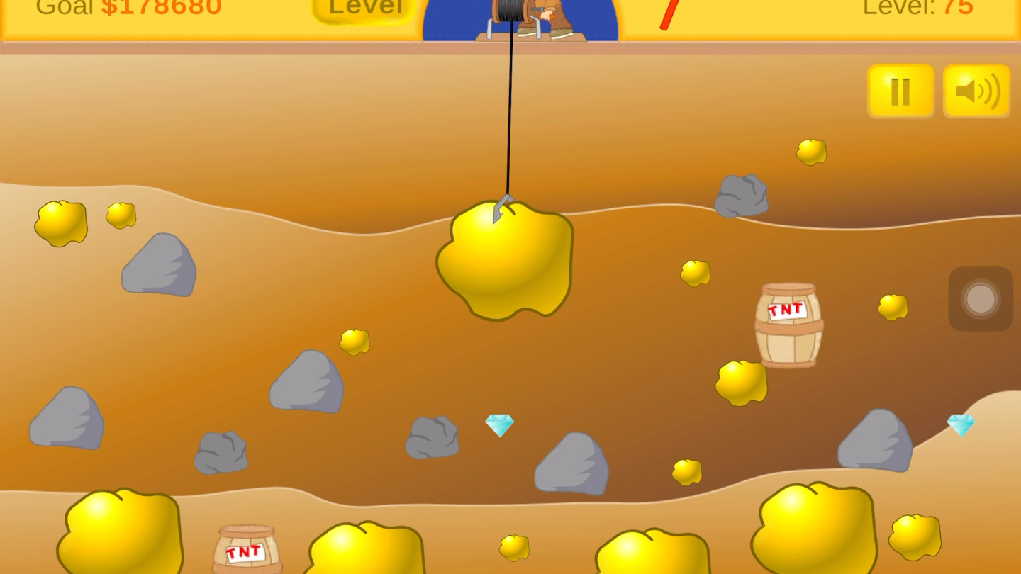 【黄金矿工】我在小小的金矿里挖呀挖呀挖