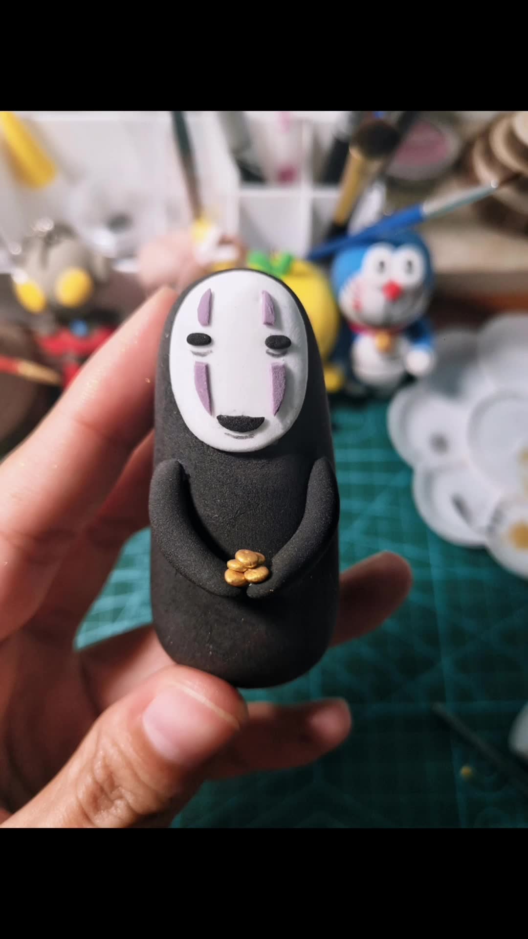 超轻粘土自制——无脸男