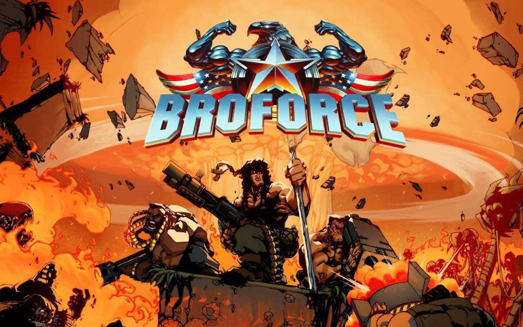 [图]【阳光|游戏实况】肌肉猛男拯救世界？——武装原型（Broforce）