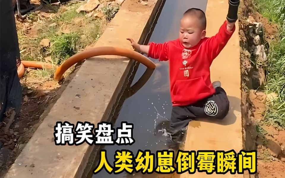 [图]盘点人类幼崽倒霉瞬间，上一秒还在得瑟下一秒就摔倒，笑死了