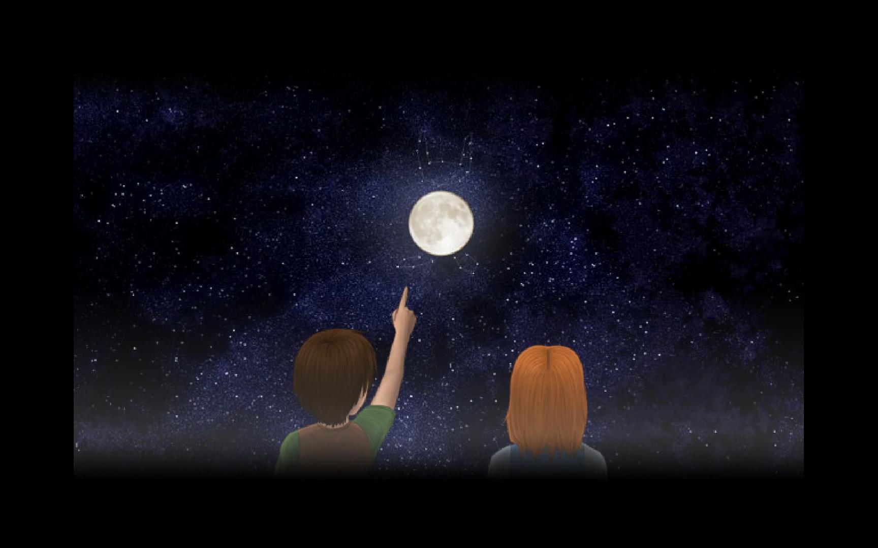 to the moon 07 - 兔子,月亮,鸭嘴兽和river